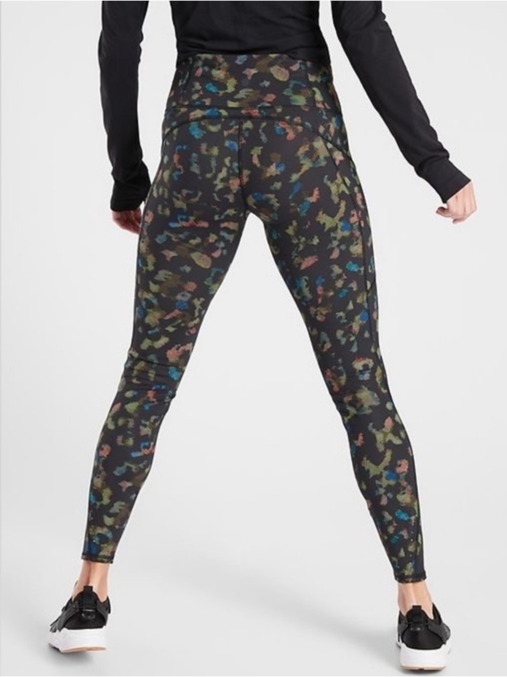 Athleta Rainier Leopard High Rise Tight Womens L - 29” Inseam - Picture 2 of 10